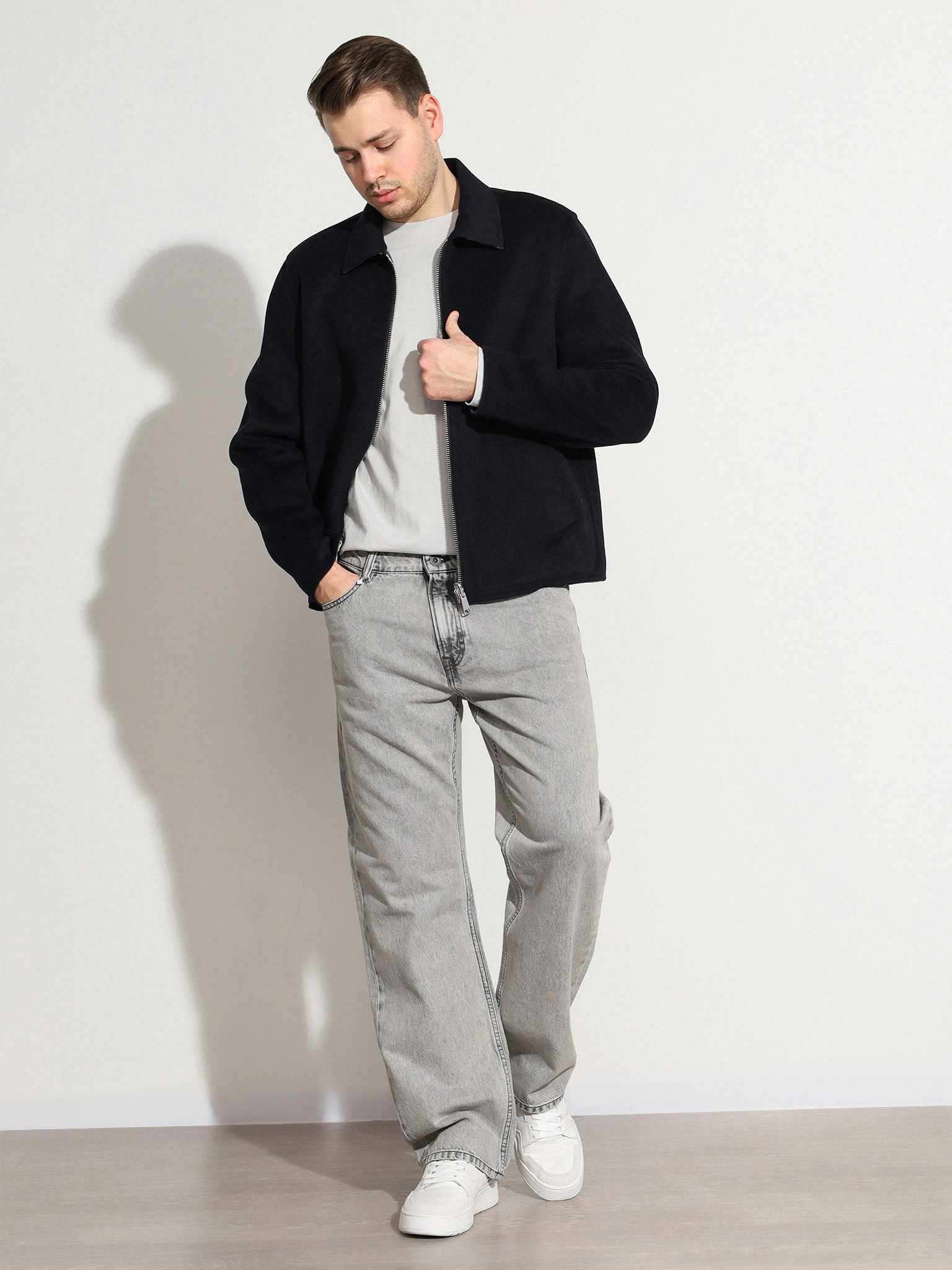 Куртка двусторонняя из смесовой шерсти